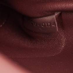 Pre Owned Celine Burgundy/Red Leather and Suede Medium Trapeze Top Handle Bag