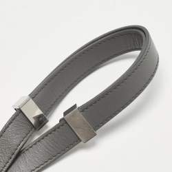 Pre Owned Celine Grey Leather Medium Classic Box Shoulder Bag