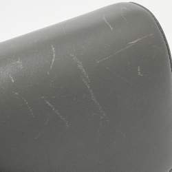 Pre Owned Celine Grey Leather Medium Classic Box Shoulder Bag