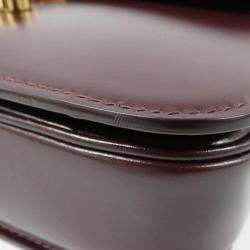 Pre Owned Celine Classic Triomphe Brown Leather Handbag