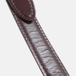 Pre Owned Celine Classic Triomphe Brown Leather Handbag