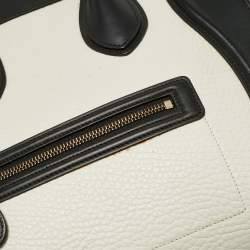 Pre Owned Celine Tricolor Nubuck and Leather Mini Luggage Tote