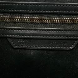 Pre Owned Celine Tricolor Nubuck and Leather Mini Luggage Tote