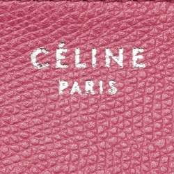 Pre Owned Celine Fuchsia Leather Medium Phantom Luggage Tote