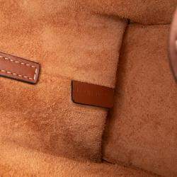 Pre Owned Celine Brown Small Calfskin Cuir Triomphe Box Bag