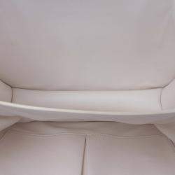 Pre Owned Celine White Medium Calfskin Classic Box