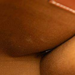 Pre Owned Celine Brown Mini Triomphe Coated Canvas Vertical Cabas Satchel