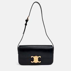 Pre Owned Celine Black Leather Triumph shoulder bag