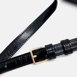 Pre Owned Celine Black Leather Triumph shoulder bag