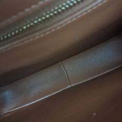 Pre Owned Celine Brown Coated canvas Triumph Bag Tin