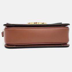 Pre Owned Celine Brown Coated canvas Triumph Bag Tin