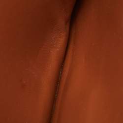 Pre Owned Celine Beige/Tan Canvas and Leather Triomphe Shoulder Bag