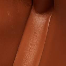 Pre Owned Celine Beige/Tan Canvas and Leather Triomphe Shoulder Bag