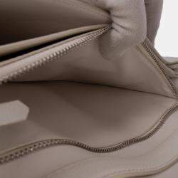 Pre Owned Celine White Medium Calfskin Classic Box