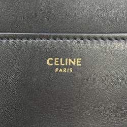 Pre Owned Celine 16 Seise Small Black Calf Leather Handbag