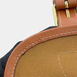 Pre Owned Celine Triomphe Falco Mini Tan PVC Calf Leather Backpack