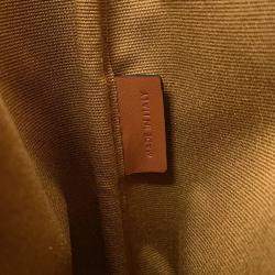 Pre Owned Celine Triomphe Falco Mini Tan PVC Calf Leather Backpack