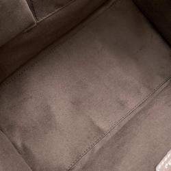 Pre Owned Celine Luggage Shopper Greige Leather Size Mini