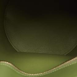 Pre Owned Celine Green Leather Crecy Bucket Bag