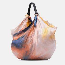 Pre Owned Celine Pink Silk Scarf Bag