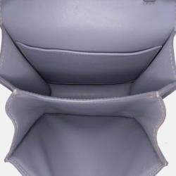 Pre Owned Celine Blue Teen Liege Calfskin Classic Box