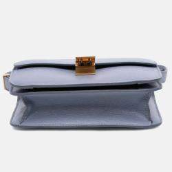 Pre Owned Celine Blue Teen Liege Calfskin Classic Box