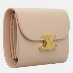 Pre Owned Celine Small Flap Wallet Triomphe Wallet