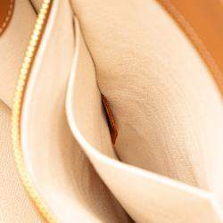 Pre Owned Celine Beige Small Canvas Vertical Cabas Satchel