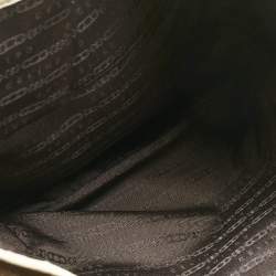 Pre Owned Celine Brown/Light Cream Canvas and Leather Boogie Hobo