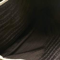 Pre Owned Celine Brown/Light Cream Canvas and Leather Boogie Hobo