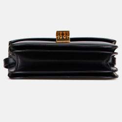 Pre Owned Celine Black Medium Calfskin Classic Box