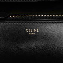 Pre Owned Celine Black Medium Calfskin Classic Box