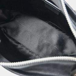 Pre Owned Celine Mini Boogie Black Satin Rhinestone Shoulder Bag