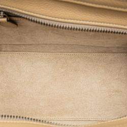 Pre Owned Celine Brown Micro Drummed Calfskin Luggage Tote