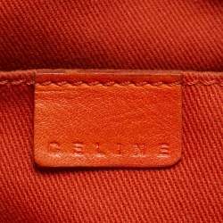 Pre Owned Celine Orange Leather Boogie Tote