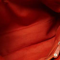 Pre Owned Celine Orange Leather Boogie Tote