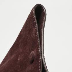 Pre Owned Celine Multicolor Leather and Suede Medium Trapeze Top Handle Bag