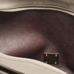 Pre Owned Celine Multicolor Leather and Suede Medium Trapeze Top Handle Bag