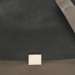 Pre Owned Celine Multicolor Leather and Suede Medium Trapeze Top Handle Bag