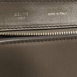 Pre Owned Celine Multicolor Leather and Suede Medium Trapeze Top Handle Bag