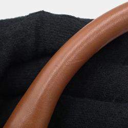 Pre Owned Celine Triomphe Tan PVC Leather Mini 2-Way Bowling Bag