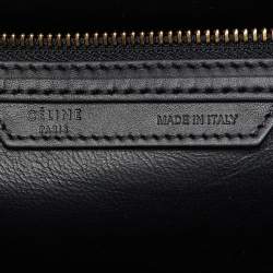 مملوكة مسبقًا Celine Tri Color Leather and Nubuck Leather Mini Luggage Tote