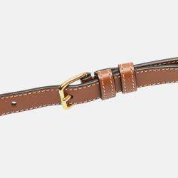 Pre Owned Celine Beige Canvas Plein Soleil Round Purse on Strap