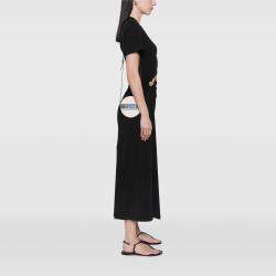 Pre Owned Celine Beige Canvas Plein Soleil Round Purse on Strap