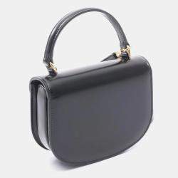 Pre Owned Celine Besace Mini Black Leather Shoulder Bag