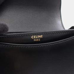 Pre Owned Celine Besace Mini Black Leather Shoulder Bag