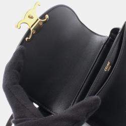 Pre Owned Celine Besace Mini Black Leather Shoulder Bag