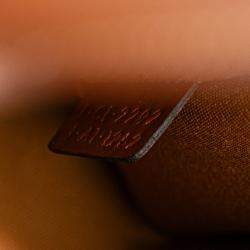 Pre Owned Celine Brown Mini Triomphe Coated Canvas Vertical Cabas Satchel