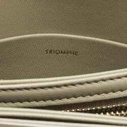 Pre Owned حقيبة كتف سيلين تريونف تين جلد أخضر فستقي