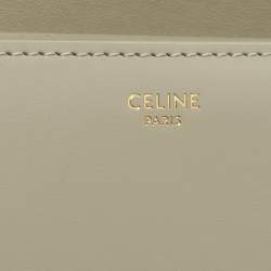 Pre Owned حقيبة كتف سيلين تريونف تين جلد أخضر فستقي